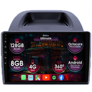 Navigatie dedicata Ford Ecosport 2018-2023, 8GB RAM 128GB ROM, Octacore, Platforma TS18, Display 9" QLED, Carplay&Android Auto, Android 14, Ventilator Activ - imagine 1