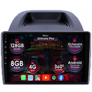 Navigatie dedicata Ford Ecosport 2018-2023, 8GB RAM 128GB ROM, Octacore, Platforma 7862, Display 9" QLED 2K, Carplay&Android Auto, Android 14, Ventilator Activ - imagine 1