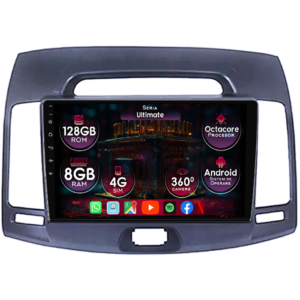 Navigatie dedicata Hyundai Elantra 2006-2011, 8GB RAM 128GB ROM, Octacore, Platforma TS18, Display 9" QLED, Carplay&Android Auto, Android 14, Ventilator Activ - imagine 1