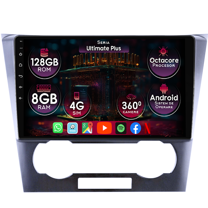 Navigatie dedicata Chevrolet Epica 2004-2012, 8GB RAM 128GB ROM, Octacore, Platforma 7862, Display 9" QLED 2K, Carplay&Android Auto, Android 14, Ventilator Activ - imagine 1