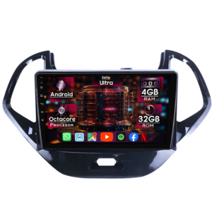 Navigatie dedicata Ford Figo 2015-2018, 4GB RAM 32GB ROM, Octacore, Display 9" QLED 2K, Carplay&Android Auto, Android 14, Ventilator Activ - imagine 1