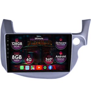 Navigatie dedicata Honda Fit/Jazz 2008-2013, 8GB RAM 128GB ROM, Octacore, Platforma TS18, Display 10" QLED, Carplay&Android Auto, Android 14, Ventilator Activ - imagine 1