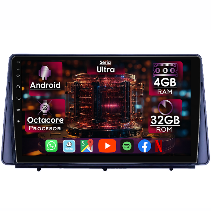 Navigatie dedicata Ford Focus 4 2019+, 4GB RAM 32GB ROM, Octacore, Display 10" QLED 2K, Carplay&Android Auto, Android 14, Ventilator Activ - imagine 1