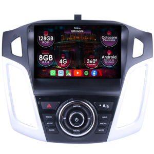 Navigatie dedicata Ford Focus 3 2011-2018, 8GB RAM 128GB ROM, Octacore, Platforma TS18, Display 9" QLED, Carplay&Android Auto, Android 14, Ventilator Activ - imagine 1