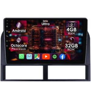 Navigatie dedicata Jeep Grand Cherokee 1999-2005, 4GB RAM 32GB ROM, Octacore, Display 9" QLED, Carplay&Android Auto, Android 14, Ventilator Activ - imagine 1