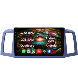 Navigatie dedicata Jeep Grand Cherokee 2004-2007, 2GB RAM 64GB ROM, Quad Core, Display 10" IPS Full HD, Carplay&Android Auto, Android 14, Suport camere AHD - imagine 1