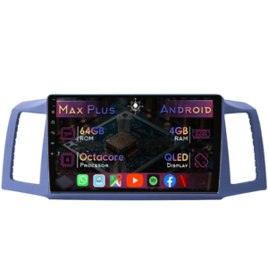 Navigatie dedicata Jeep Grand Cherokee 2004-2007, 4GB RAM 64GB ROM, Octacore, Display 10" QLED, Carplay&Android Auto, Android 14, Suport camere AHD - imagine 1