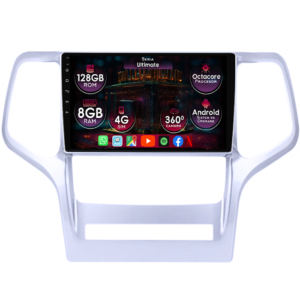 Navigatie dedicata Jeep Grand Cherokee 2010-2013, 8GB RAM 128GB ROM, Octacore, Platforma TS18, Display 9" QLED, Carplay&Android Auto, Android 14, Ventilator Activ - imagine 1