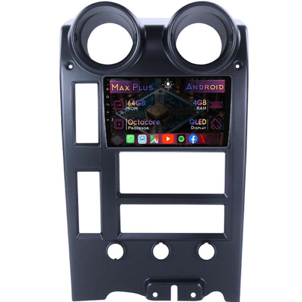 Navigatie dedicata Hummer H2 2002-2007, 4GB RAM 64GB ROM, Octacore, Display 9" QLED, Carplay&Android Auto, Android 14, Suport camere AHD