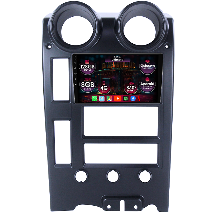 Navigatie dedicata Hummer H2 2002-2007, 8GB RAM 128GB ROM, Octacore, Platforma TS18, Display 9" QLED, Carplay&Android Auto, Android 14, Ventilator Activ - imagine 1