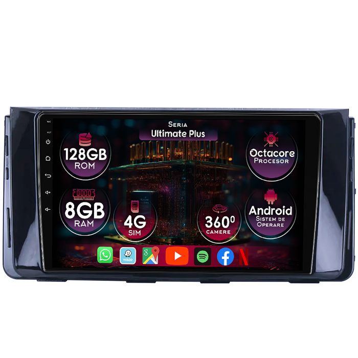 Navigatie dedicata Hyundai H350 2015+, 8GB RAM 128GB ROM, Octacore, Platforma 7862, Display 9" QLED 2K, Carplay&Android Auto, Android 14, Ventilator Activ - imagine 1