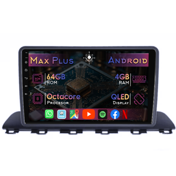 Navigatie dedicata Hyundai HB20 2021, 4GB RAM 64GB ROM, Octacore, Display 9" QLED, Carplay&Android Auto, Android 14, Suport camere AHD