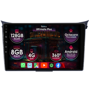 Navigatie dedicata Hyundai I30 2011-2017, 8GB RAM 128GB ROM, Octacore, Platforma 7862, Display 9" QLED 2K, Carplay&Android Auto, Android 14, Ventilator Activ - imagine 1