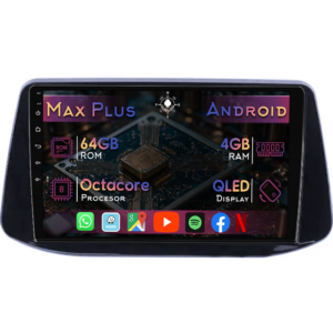 Navigatie dedicata Hyundai I30 2018, 4GB RAM 64GB ROM, Octacore, Display 9" QLED, Carplay&Android Auto, Android 14, Suport camere AHD - imagine 1