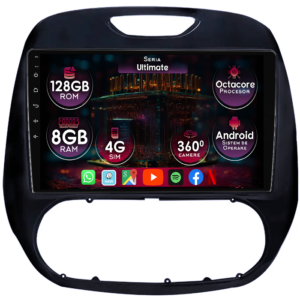 Navigatie dedicata Renault Kaptur 2016-2019, 8GB RAM 128GB ROM, Octacore, Platforma TS18, Display 9" QLED, Carplay&Android Auto, Android 14, Ventilator Activ - imagine 1