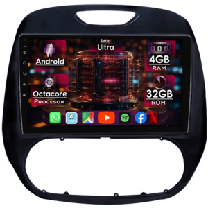 Navigatie dedicata Renault Kaptur 2016-2019, 4GB RAM 32GB ROM, Octacore, Display 9" QLED, Carplay&Android Auto, Android 14, Ventilator Activ - imagine 1