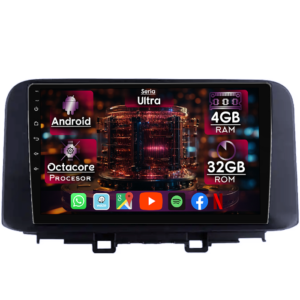 Navigatie dedicata Hyundai Kona 2018-2020, 4GB RAM 32GB ROM, Octacore, Display 10" QLED, Carplay&Android Auto, Android 14, Ventilator Activ - imagine 1