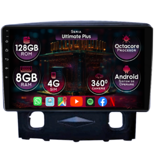 Navigatie dedicata Ford Kuga 2008-2010, 8GB RAM 128GB ROM, Octacore, Platforma 7862, Display 9" QLED 2K, Carplay&Android Auto, Android 14, Ventilator Activ - imagine 1