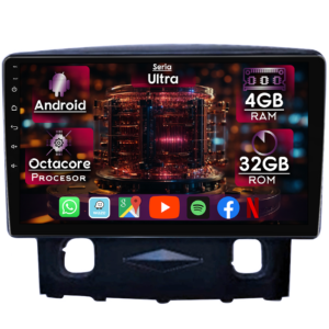 Navigatie dedicata Ford Kuga 2008-2010, 4GB RAM 32GB ROM, Octacore, Display 9" QLED, Carplay&Android Auto, Android 14, Ventilator Activ - imagine 1