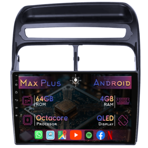 Navigatie dedicata Fiat Linea 2006-2012, 4GB RAM 64GB ROM, Quad Core, Display 9" QLED 1K, Carplay&Android Auto, Android 14 - imagine 1