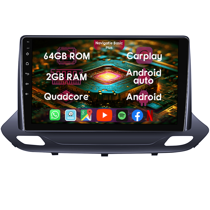 Navigatie dedicata Chevrolet Menlo 2020-2022, 2GB RAM 64GB ROM, Quad Core, Display 9" IPS Full HD, Carplay&Android Auto, Android 14, Suport camere AHD - imagine 1