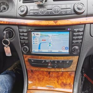 Navigatie dedicata Mercedes E Class W211 2003-2009, fara DVD, 8GB RAM 128GB ROM, Octacore, Display 7" QLED, Carplay&Android Auto, Android 13, Ventilator Activ - imagine 4