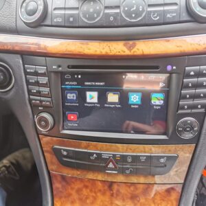 Navigatie dedicata Mercedes E Class W211 2003-2009, fara DVD, 8GB RAM 128GB ROM, Octacore, Display 7" QLED, Carplay&Android Auto, Android 13, Ventilator Activ - imagine 2