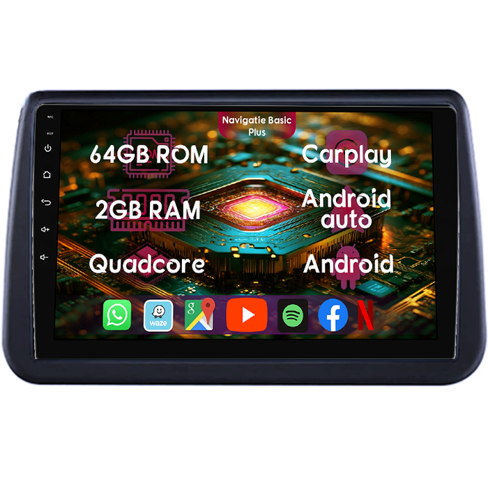 Navigatie dedicata Opel Meriva 2010-2017, 2GB RAM 64GB ROM, Quad Core, Display 9" IPS Full HD, Carplay&Android Auto, Android 14, Suport camere AHD - imagine 1