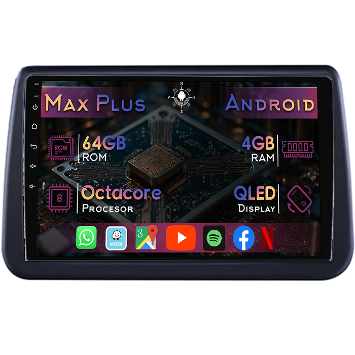 Navigatie dedicata Nissan Movano 2020-2022, 4GB RAM 64GB ROM, Octacore, Display 10" QLED, Carplay&Android Auto, Android 14, Suport camere AHD - imagine 1