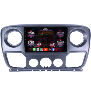 Navigatie dedicata Opel Movano 2010-2019, 8GB RAM 128GB ROM, Octacore, Platforma TS18, Display 10" QLED, Carplay&Android Auto, Android 14, Ventilator Activ - imagine 1