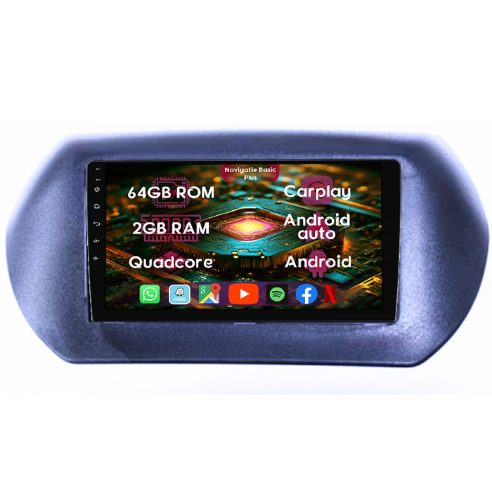 Navigatie dedicata Citroen Nemo, 2GB RAM 64GB ROM, Quad Core, Display 10" IPS Full HD, Carplay&Android Auto, Android 14, Suport camere AHD - imagine 1