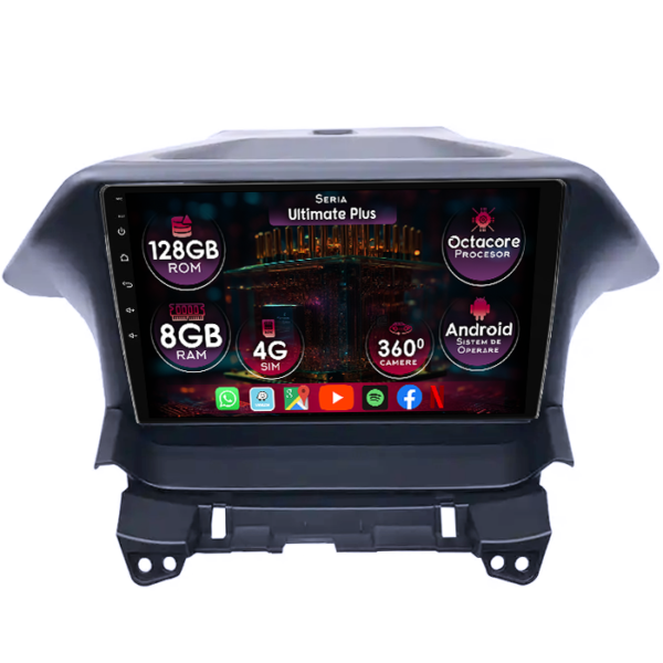 Navigatie dedicata Honda Odyssey 2009-2014, 8GB RAM 128GB ROM, Octacore, Platforma 7862, Display 10" QLED, Carplay&Android Auto, Android 14, Ventilator Activ