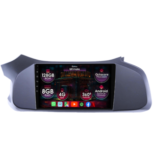 Navigatie dedicata Chevrolet Onix 2012-2019, 8GB RAM 128GB ROM, Octacore, Platforma TS18, Display 9" QLED, Carplay&Android Auto, Android 14, Ventilator Activ - imagine 1