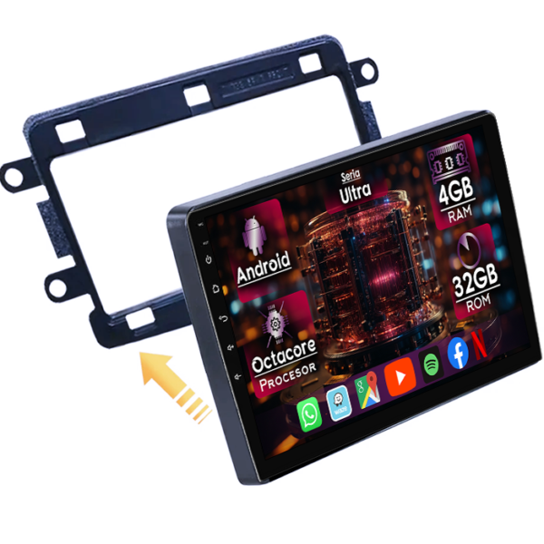 Navigatie dedicata Renault Captur 2 2020+, 4GB RAM 32GB ROM, Octacore, Display 9" QLED 2K, Carplay&Android Auto, Android 14, Ventilator Activ