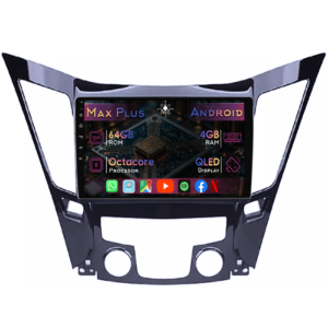 Navigatie dedicata Hyundai Sonata 2009-2014, 4GB RAM 64GB ROM, Octacore, Display 9" QLED, Carplay&Android Auto, Android 14, Suport camere AHD - imagine 1