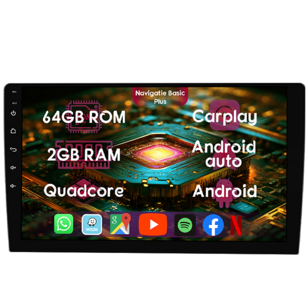 Navigatie dedicata Ford Transit 350 2020-2021, 2GB RAM 64GB ROM, Quad Core, Display 9" IPS Full HD, Carplay&Android Auto, Android 14, Suport camere AHD