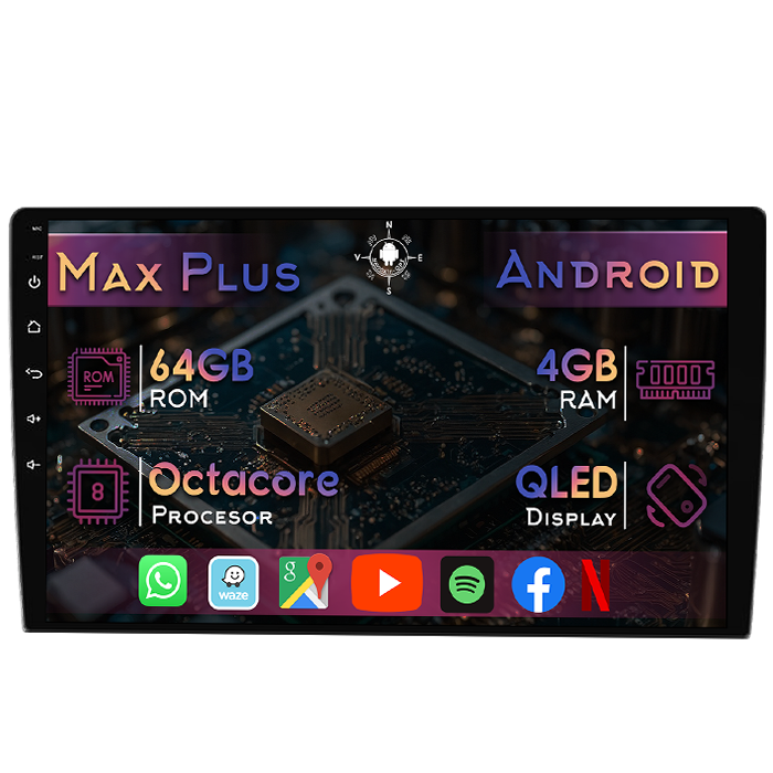 Navigatie dedicata Ford Transit 350 2020-2021, 4GB RAM 64GB ROM, Octacore, Display 9" QLED, Carplay&Android Auto, Android 14, Suport camere AHD - imagine 1