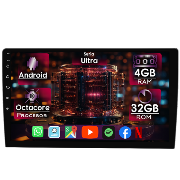 Navigatie dedicata Ford Transit 350 2020-2021, 4GB RAM 32GB ROM, Octacore, Display 9" QLED, Carplay&Android Auto, Android 14, Ventilator Activ