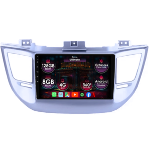 Navigatie dedicata Hyundai Tucson IX35 2014-2018, 8GB RAM 128GB ROM, Octacore, Platforma TS18, Display 9" QLED, Carplay&Android Auto, Android 14, Ventilator Activ - imagine 1