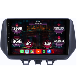 Navigatie dedicata Hyundai Tucson 2018-2020, 8GB RAM 128GB ROM, Octacore, Platforma TS18, Display 10" QLED, Carplay&Android Auto, Android 14, Ventilator Activ - imagine 1