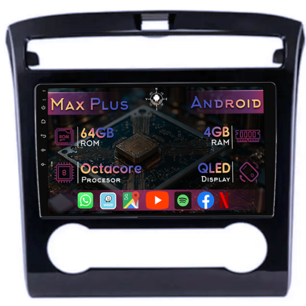 Navigatie dedicata Hyundai Tucson 2021, 4GB RAM 64GB ROM, Octacore, Display 10" QLED, Carplay&Android Auto, Android 14, Suport camere AHD