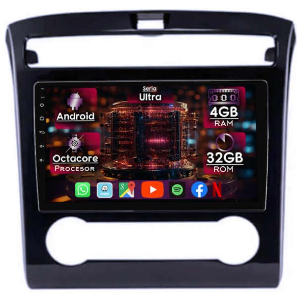 Navigatie dedicata Hyundai Tucson 2021, 4GB RAM 32GB ROM, Octacore, Display 10" QLED, Carplay&Android Auto, Android 14, Ventilator Activ