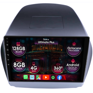 Navigatie dedicata Hyundai Tucson IX35 2009-2015, 8GB RAM 128GB ROM, Octacore, Platforma 7862, Display 9" QLED 2K, Carplay&Android Auto, Android 14, Ventilator Activ - imagine 1