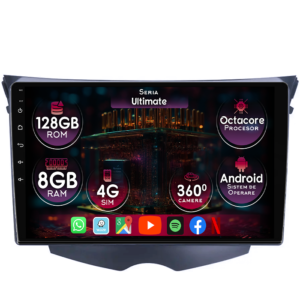 Navigatie dedicata Hyundai Veloster FS 2011-2017, 8GB RAM 128GB ROM, Octacore, Platforma TS18, Display 9" QLED, Carplay&Android Auto, Android 14, Ventilator Activ - imagine 1