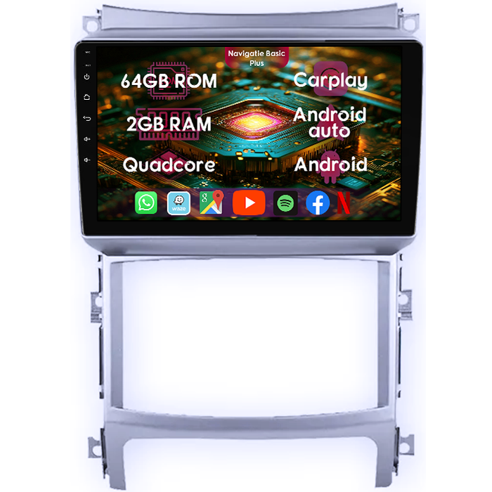 Navigatie dedicata Hyundai Veracruz IX55 2006-2015, 2GB RAM 64GB ROM, Quad Core, Display 9" IPS Full HD, Carplay&Android Auto, Android 14, Suport camere AHD - imagine 1