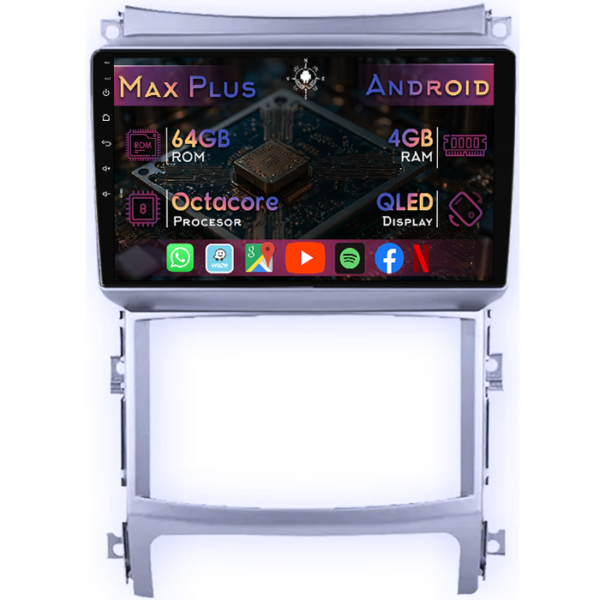 Navigatie dedicata Hyundai Veracruz IX55 2006-2015, 4GB RAM 64GB ROM, Octacore, Display 9" QLED, Carplay&Android Auto, Android 14, Suport camere AHD