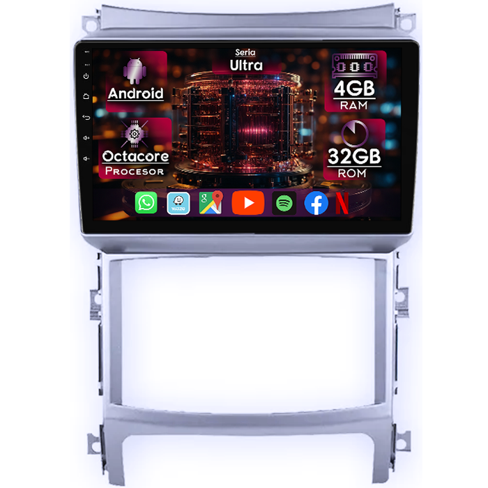 Navigatie dedicata Hyundai Veracruz IX55 2006-2015, 4GB RAM 32GB ROM, Octacore, Display 9" QLED, Carplay&Android Auto, Android 14, Ventilator Activ - imagine 1