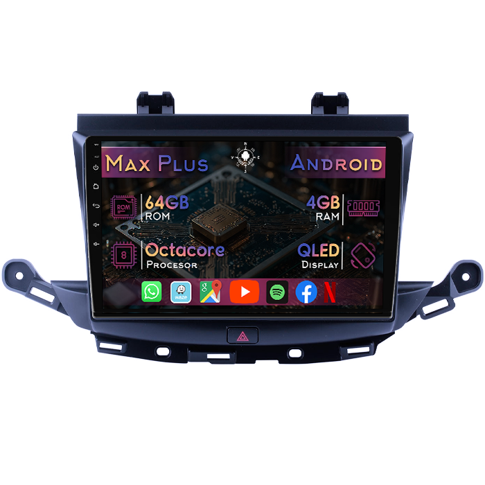 Navigatie dedicata Opel Verano 2016+, 4GB RAM 64GB ROM, Octacore, Display 9" QLED, Carplay&Android Auto, Android 14, Suport camere AHD - imagine 1