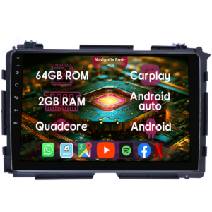 Navigatie dedicata Honda Vezel 2014, 2GB RAM 64GB ROM, Quad Core, Display 9" IPS Full HD, Carplay&Android Auto, Android 14, Suport camere AHD - imagine 1