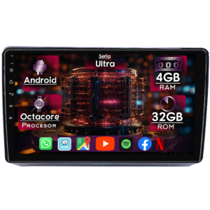 Navigatie dedicata Fiat Viaggio/Ottimo, 4GB RAM 32GB ROM, Octacore, Display 9" QLED 2K, Carplay&Android Auto, Android 14, Ventilator Activ - imagine 1